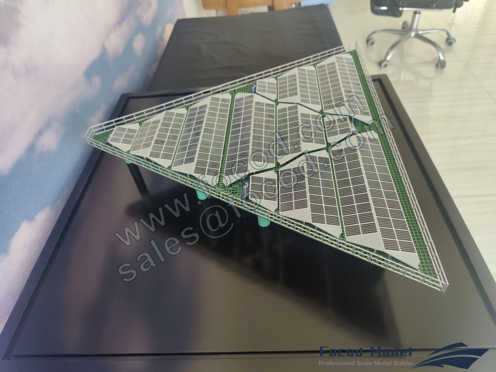 海上太阳能发电厂定制模型